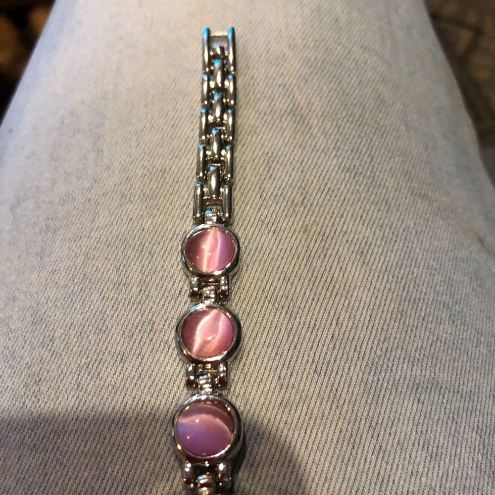 pink cats eye effects women’s wrist watch fashion jewellery - Picture 6 of 10
